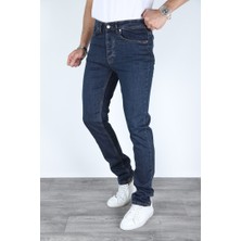 Erkek Regular Fit Rahat Kesim Denim Mavi Jeans