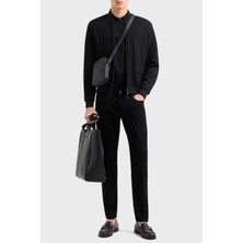 Emporio Armani Pamuklu Regular Fit Yarım Fermuarlı Polo Yaka T Shirt Erkek Polo Yaka T Shirt EM001082 AF10017 UC001