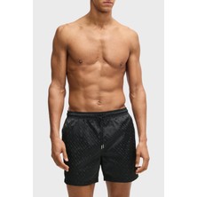 Boss Monogram Logo Baskılı Regular Fit Normal Bel Mayo Short Erkek Short 50539313 001