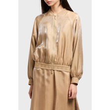 Armani Exchange Tamamı Logolu Regular Fit Bomber Ceket Kadın Ceket XW000565 AF12055 F1018