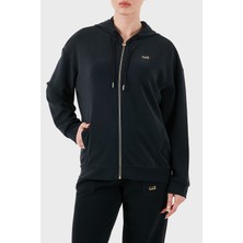 Ea7 Modal Karışımlı Relaxed Fit Kapüşonlu Yaka Sweat Kadın Sweat 7W000192 AF12643 UC001