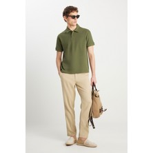 Wrangler Erkek Regular Fit Polo Yeşil Erkek Kısa Kol T-Shirt