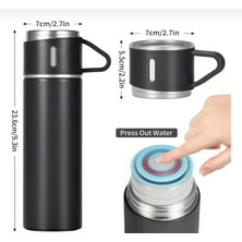 Paslanmaz Çelik Izole Su Kabı ve Bardak Seti