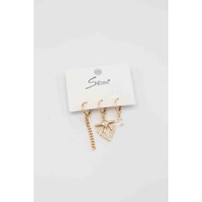 Glare Jewellery Shesra 3'lü Vip Küpe