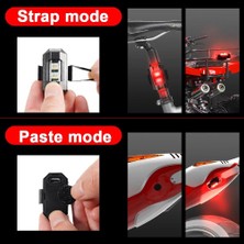 2 Adet Motosiklet Drone Bisiklet Otomotiv Şarjlı Kablosuz Mini LED Lamba Cakarlı 7 Renk Flaşlı