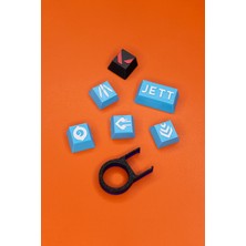 Makerpax Valorant Sage Keycaps, Q-E-X-C Mekanik Klavye Tuşu