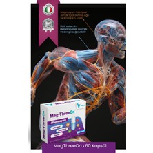 Vitasso Magnezyum Magthreeon & Vitamagne Organik Magnezyum Formlar ve Vitamin Formlar 2'li Paket