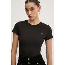 Kadın Tjw Slim T-Shirt - Siyah
