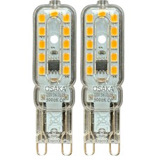(2 adet) Osaka 5W 3000K (Sarı Işık) G9 Duylu LED Kapsül ampul