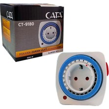 Cata CT-9180 Mekanik Yeni Nesil Minimal Tasarım Zaman Ayarlı Priz