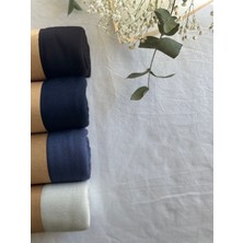 Penye Şal 4'lü Set (Siyah-Lacivert-Indigo Mavi-Kırık Beyaz)