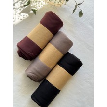 Penye Şal 3'lü Set (Acı Kahve-Vizon-Siyah)