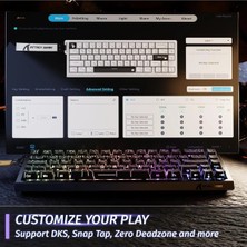 Miaxtreme Attack Shark X68HE Rapid Trigger 0.125MS Manyatik Switch Rgb App Uygulamalı Gaming Oyuncu Klavye