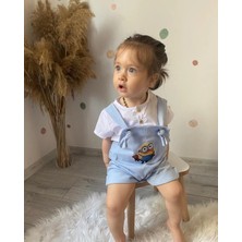 Askı Boyu Ayarlanabilen Aksesuarlı Salopet Kız-Erkek-Unisex Çocuk Tulum (Tek Tulum)