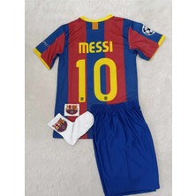 2011 Şampiyonlar Ligi Finali Lionel Messi Nostalji Çocuk Forması 4'lü Set