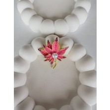 Leyya Jewelry Incili Yaprak Broş