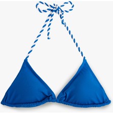 Koton V Yaka Boyundan Bağlamalı Ipli Üçgen Bikini Üstü