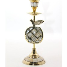 Büro Ev Ofis Dekoru Için Pirinç Sedefli Şamdan