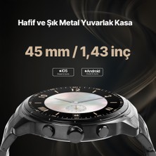 Ttec Tempus Pro S 45MM Amoled Ekranlı Yuvarlak Metal Kasa 2SW08