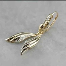 Jade'm Gold Paslanmaz Çelik Kelebek Kanadı Gold Küpe
