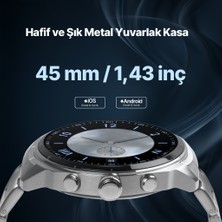 Ttec Tempus Pro S 45MM Amoled Ekranlı Yuvarlak Metal Kasa 2SW08