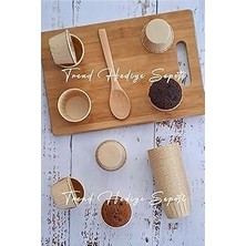 50'li Mini Boy Kraft Muffin Cupcake Kalıbı 45X35 mm Kek Kalıbı, Safari Konsept, Airfryer Uyumlu