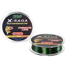 Cotras X-Saga Monofilament Olta Misinası 100MT (Yeşil, 0.40MM)