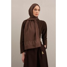 Armine Logo Drop Pamuk İpek Şal 11