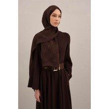 Armine Kare Monogram Desenli Renkli Lyocell Naia Şal Kadınlar İçin Yumuşak ve Nefes Alabilir