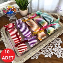 HUR-AY PACK Bayram Şeker Hediye Paketi, Şeker Şeklinde Kutu, Bayram Hediye Kiti,  Açıklama Dikkat , 10 Adet