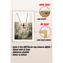 Dekorize Mdf Tablo Seti 3 Parça 3 Mm- Çerçeveli Tablo Seti Salon Oturma Odası Için Duvar Dekoru 3012
