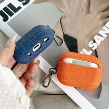 GXG Airpods1/2 Nesil Bluetooth Kulaklık Kılıfı Için Denim Pu Kemer (Yurt Dışından)