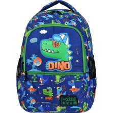Waddell Lisanslı Dino Desenli Ilkokul Çantası & Beslenme Çantası