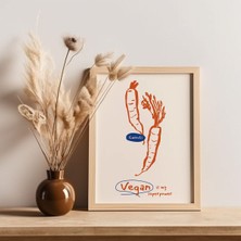 Art-Ahşap Çerçeveli "vegan" Tablo