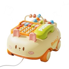 Perfect Çocuklar Için Çok Fonksiyonlu Telefon Sabit Hat Bebek Bulmaca Erken Eğitim Oyuncak (Yurt Dışından)