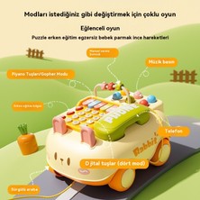Perfect Çocuklar Için Çok Fonksiyonlu Telefon Sabit Hat Bebek Bulmaca Erken Eğitim Oyuncak (Yurt Dışından)