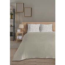 Evim %100 Pamuk Doria Toprak Tek Kişilik Pike Takımı 160 x 230 cm