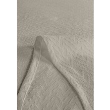 Evim %100 Pamuk Doria Toprak Tek Kişilik Pike Takımı 160 x 230 cm