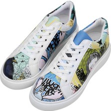 Kadın Vegan Deri Çok Renkli Sneakers - I Was Here Tasarım