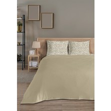 Pamuk Doria  Bej Çift Kişilik Pike Takımı 200 x 230  cm