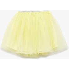 Koton Lastikli Bel Detaylı Astarlı Simli Tütü Etek