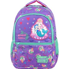 Waddell Lisanslı Unicorn Deri Nakış Desenli Ilkokul Sırt Çantası & Beslenme Çantası