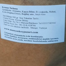 Manyas Köy Pazarı Doğal Katkısız Ev Yapımı Kırmızı Köy Tarhanası 500 gr