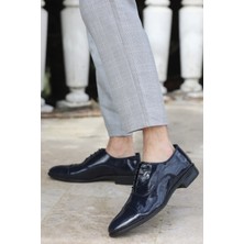 Tomiross Pierro Erkek Lacivert Rugan Klasik ve Damatlık Rugan Ayakkabı PIERRO-1950