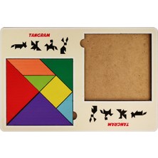 Ahşap Ikili Tangram Akıl ve Zeka Oyunu