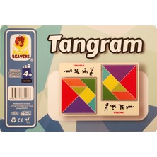 Ahşap Ikili Tangram Akıl ve Zeka Oyunu