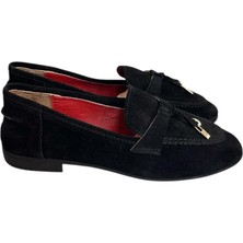 Siyah  Süet Deri Loafer