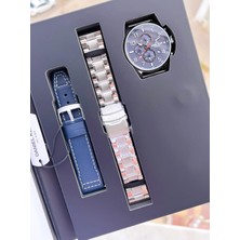 Daniel Klein Çelik Kordon & Deri Kordonlu Iç Fonksiyonları Aktif 3 Atm Erkek Kol Saati BCK.10737.L2