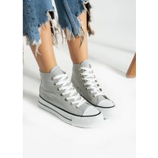 Lujin Store Yüksek Taban Canvas Platform Spor Ayakkabı