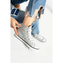 Lujin Store Yüksek Taban Canvas Platform Spor Ayakkabı